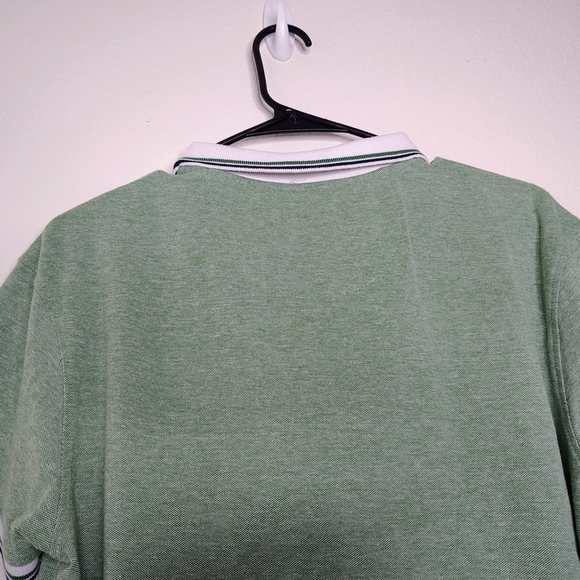 Porto Sur Mens Collared Classic Green Polo Shirt Sz M Cotton Blend - Picture 8 of 10